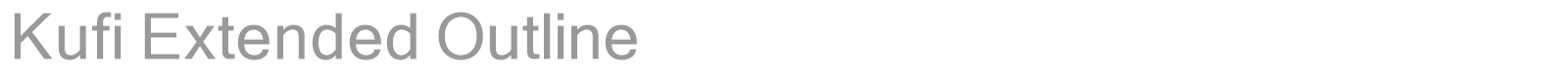 Kufi Extended Outline font preview